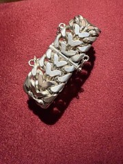 BRACELET – VINTAGE – STERLING SILVER 950 – MEN – WOMEN – 158.76 GRAMS- LINK