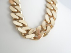 Necklace Collier Panzer Chain Gold Tone Fashion Jewelry 169.2 G/39 Cm
