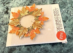 New Vintage Casual Corner Gold Tone Fall Autumn Leaves Brooch Pin Thanksgiving