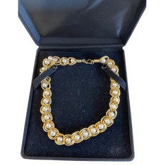 Vintage Faux Pearl Gold Chain Necklace Old Money Classic Regencycore Bridal