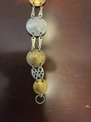WWII Trench Art French Franc Coin Bracelet 1921 1922 1939 1941 Vintage Jewelry