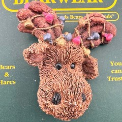 Boyds Bears and Friends Bearwear Moose Pin 1994 Christmas Holiday Lights 2603