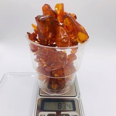Vintage Authentic Genuine Nugget Amber Beads Necklace 33 in 83 g