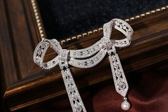 Sterling Silver 925 Gold Plated Pearl Brooch Wedding Vintage ArtDeco Butterfly