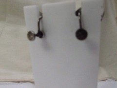 Vintage Danecraft Sterling Silver Swirl Shaped Screw Back Earrings 1.25″ #729