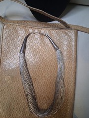 AMAZING 100 Strand Liquid Silver Necklace 16in