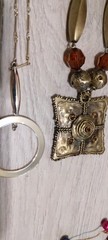 Large Unique Varied Metal And Costume Jelwery Lot Of 38 Peices