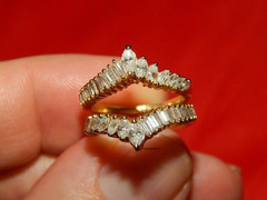3.00Ct Baguette Cut Lab-Created Enhancer Women Band Ring 14k Yellow Gold Plated