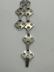 Scholle 830s Silver bracelet Norway Norwegian vintage estate Art Nouveau 1857