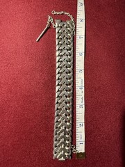 BRACELET – VINTAGE – STERLING SILVER 950 – MEN – WOMEN – 158.76 GRAMS- LINK