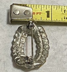 Vintage Brooch American Jewelry Co. Signed Art Deco Pot Metal