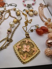 S540 Vtg Wearable Jewelry Lot Some Signed Statement Necklaces Earrings More 281g