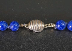 Les Bernard Czech Glass Knot Strand Necklace