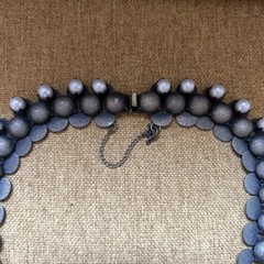 Miriam Haskell Early Pearl And Turquoise Glass Egyptian Style Amazing Necklace!
