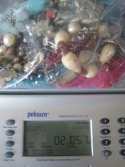 Costume Jewelry 2 Lb Stone Plastic Necklace Bracelet Pin Retro Vintage Bag #4
