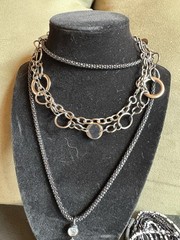 Vintage to Modern Estate Jewelry Lot -9 pcs Bead Metal