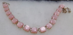VINTAGE SIGNED CORO PINK THERMOSET NECKLACE 1950’S – 1960’s