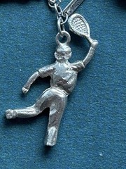 Vintage Sterling Silver Charm Bracelet Classic Retro Dangle Charms 7 Inches Long