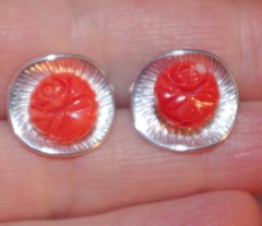 VINTAGE GORGEOUS DIAMOND CUT WHITE GF JACKETS FOR EARRINGS USE W ANY STUDS