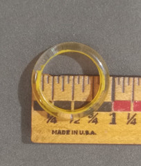 Vintage Hand Painted Lucite Resin Acrylic Ring – Size 8 – One of A Kind