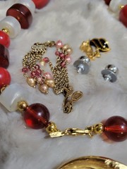 15 Piece Jewelry Vintage Signed Monet Lot 5 Neck 1 Bracelet 3 Brooch 6 Pair Ear