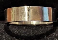Stunning Sterling Silver 925 Modernist Bracelet Clasp & Hinged 72.7g Mexico