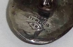Vintage SIAM STERLING Silver Niello Cufflinks & Tie Clasp In Original Box Sgd BB
