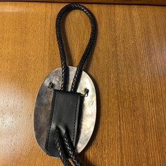 Zuni Bolo Tie, 211 Stones, Larry Moses Begay, Made From Belt Buckle
