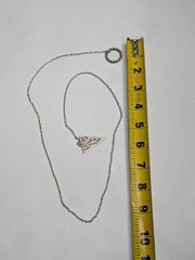 Upside Down Triangle Pendant Choker Necklace Geometric Hipster Chain Charm