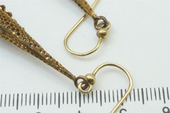ANTIQUE ENGLISH GEORGIAN PINCHBECK LONG DROP EARRINGS STARS Etc.
