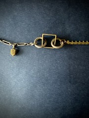 VINTAGE THOMAS MANN TECHNO ROMANTIC NECKLACE MIXED METALS SIGNED STEAMPUNK RARE