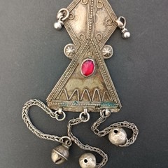 Ethnic Chandelier Necklace Boho Folk Bell Fringe Tribal Middle Eastern Statement