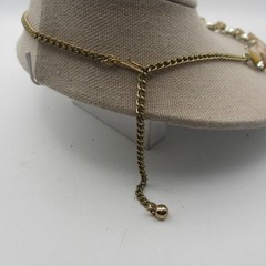 Vintage Thermoset Necklace Brown Gold Tone 20 Inches