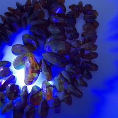 Vintage Baltic Amber Graduated Nugget Necklace Cognac 70g Endless Strand 28 in
