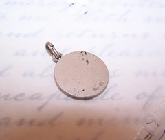 RELIGIOUS Italy 800 Silver Medal Pendant Charm – Infant Saint John the Baptist
