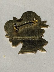 Vintage CENTENNIA Signed 1980 Candy Cane Enamel Brooch Pin Christmas Holiday