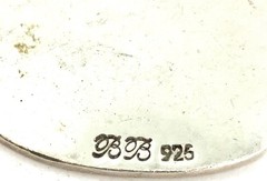 BB Vintage Sterling Silver Proverbs 3:3 Religious Pendant Chain Necklace 24”