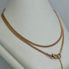 Vintage Original Rose Gold Chain 14K 585 19.69 in 3,35 gr. Factory Tag Ukraine