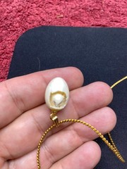 Hatching Egg Chick Charm Hand Carved 1/2″ realy cool detailed carving