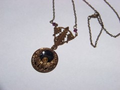 Art Nouveau Unique Lovely Lavalier Necklace