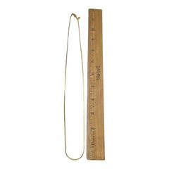 Vintage Monet Serpentine Box Chain Necklace 24″ Gold Tone 2mm Patent Clasp