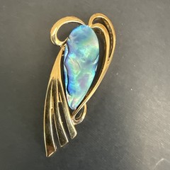 Beautiful Vintage French Creator signed Brooch – Iridescent Exotic Fish 4.5cm
