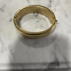 VTG Gold Plated 17mm Bangle Bracelet