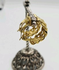 Weave Braid Hoop Earrings Clip On Gold Tone Couture Deco .75 in Vintage