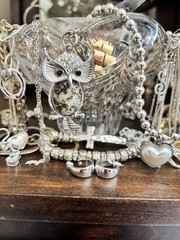 Mystery Jewelry Silver And Gold Tone Modern And Vintage 25 Plus Piece
