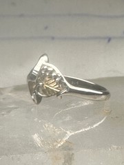 Black Hills Gold ring leaves band size 5.75 sterling silver women girls