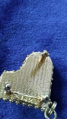 14kt gold vintage jeweled piano charm—vintage estate–9.6 grams