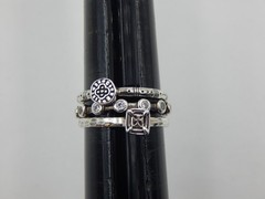 Lot of (3) Silpada Sterling Silver Stackable Rings