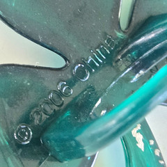 Vintage 2006 Shamrock Green Acrylic Adjustable Ring Size 5 by Bakery Crafts