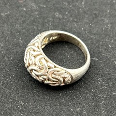 925 Sterling Silver Vintage Byzantine Ring – Size 7.75 – Free Ship!